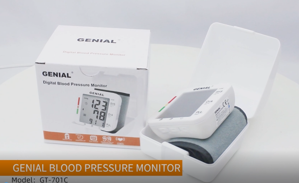 Genial GT-701C Professional Wrist Blood Pressure Monitor - Precision in Your Hands