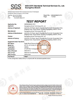 Wrist Blood Pressure Monitor FCC certification