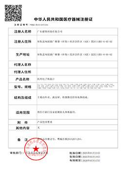 Digital thermometer registration certificate