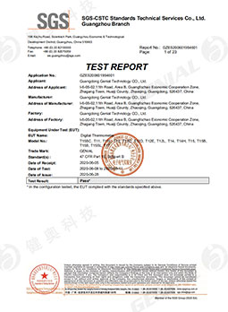 Digit Thermometer FCC